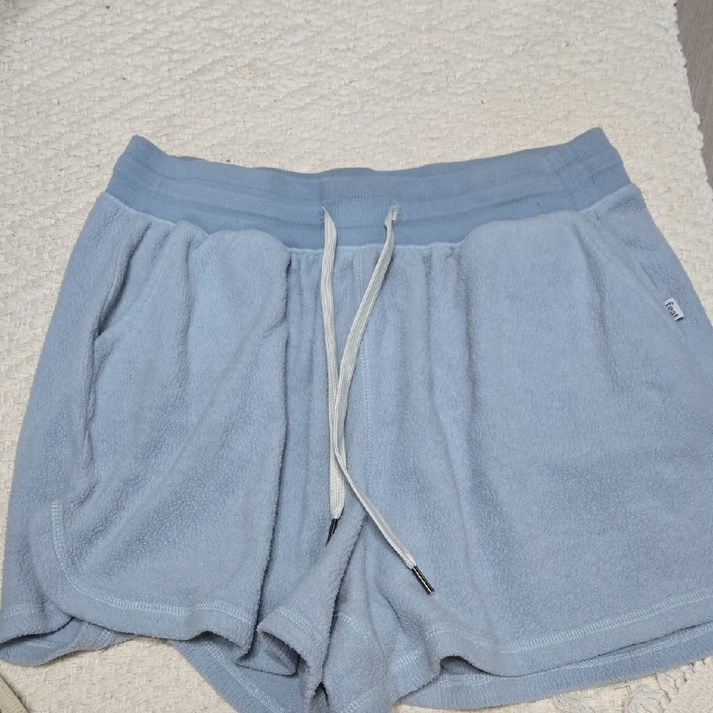 Women's Blue Cloth Shorts